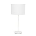 thumbnail image 1 of Mod Lighting and Decor Stick Lamp with Drum Shade - 22.5" - White, 1 of 9