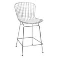 thumbnail image 1 of Mod Made Chrome Wire Counter Stool, 1 of 8