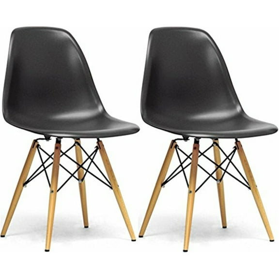 Paris Tower Side Chair Wood Leg 2-Pack