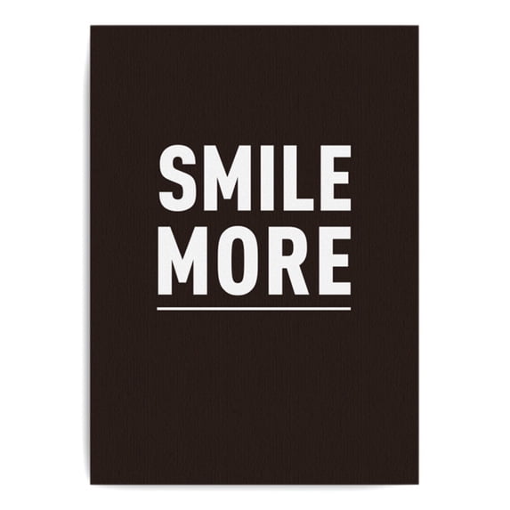 Mod Made Smile More Print on Canvas
