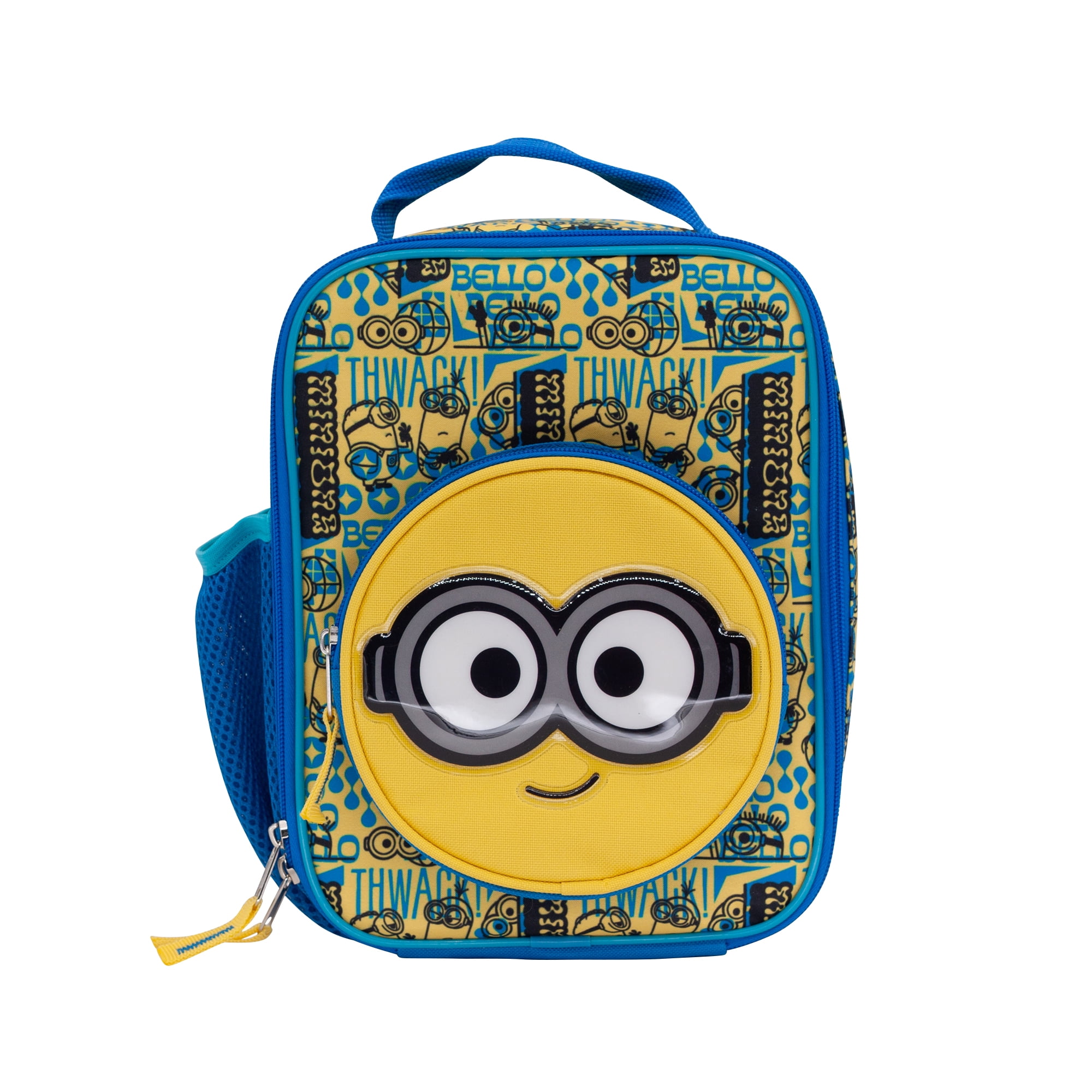 Despicable Me Minions Authentic Licensed Black Lunch bag with Statione