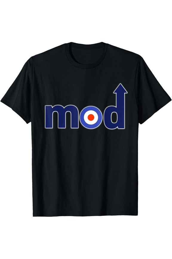 Mod Music Target Roundel Symbol Scooter T-Shirt , Vintage T-Shirt