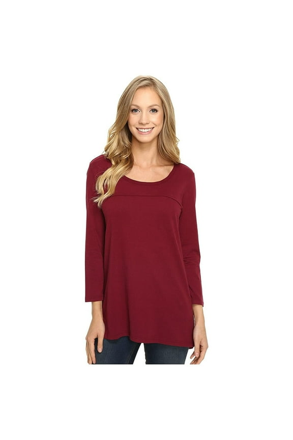 Mod-O-Doc Classic Jersey Back Rib Vented Tee Chianti XS (US 0-2)