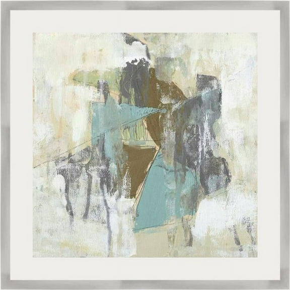 Mod Occlusions I, Framed Fine Art Print with Glass - Silver Metallic