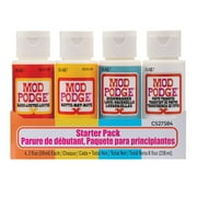 Mod Podge 4 Piece Decoupage Starter Pack Kit, 2 fl oz