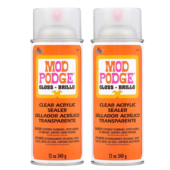 Mod Podge Acrylic Aerosol Sealer 12oz. Gloss 2/Packs (MOD1470-2)