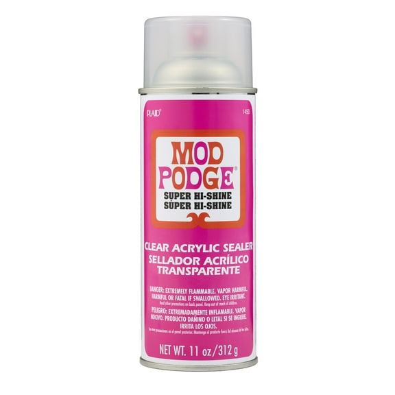 Mod Podge Acrylic Sealer, Super High Gloss Finish, Clear, 11 fl oz