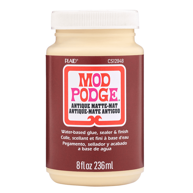 Plaid Mod Podge Antique Matte Decoupage Sealer, Safe Finish for