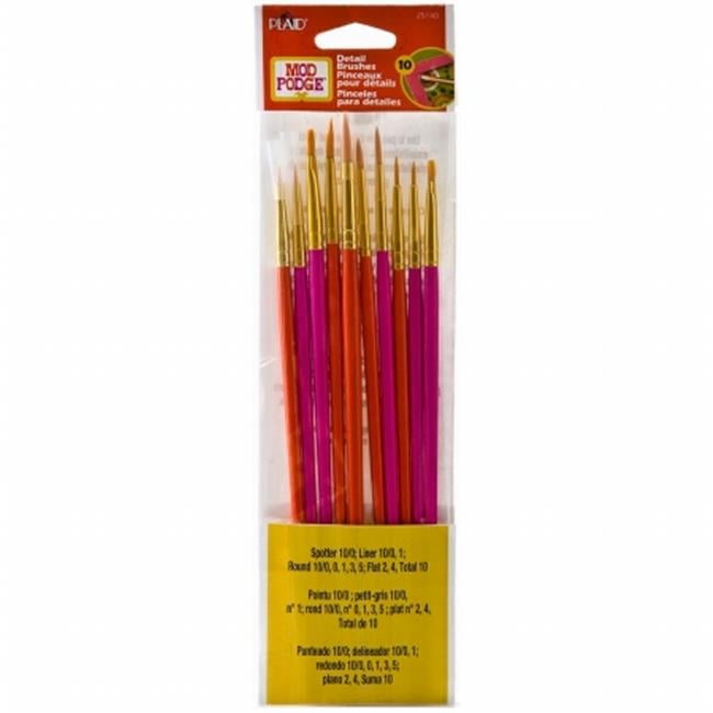Back In Stock One Stroke Brush Set - 10/Pkg - Plaid Craft: A Cherry On Top