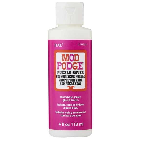 Mod Podge Puzzle Saver Glue, Sealer and Finish, Clear 4 fl oz