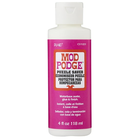 Mod Podge Puzzle Saver Glue, Sealer and Finish, Clear 4 fl oz