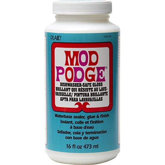 Mod Podge Dishwasher Safe Waterbase Sealer, Glue and Finish 16Ounce