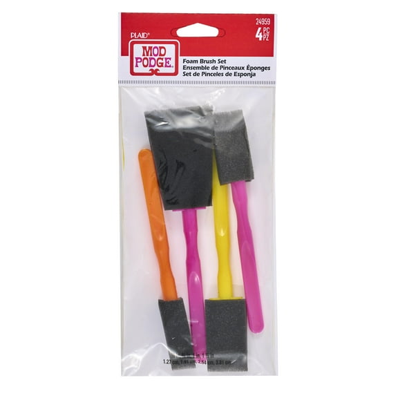 Mod Podge Foam Brushes, 4pk