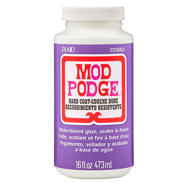 Mod Podge Hard Coat Waterbase Sealer, Glue and Finish, Clear, 16 oz.