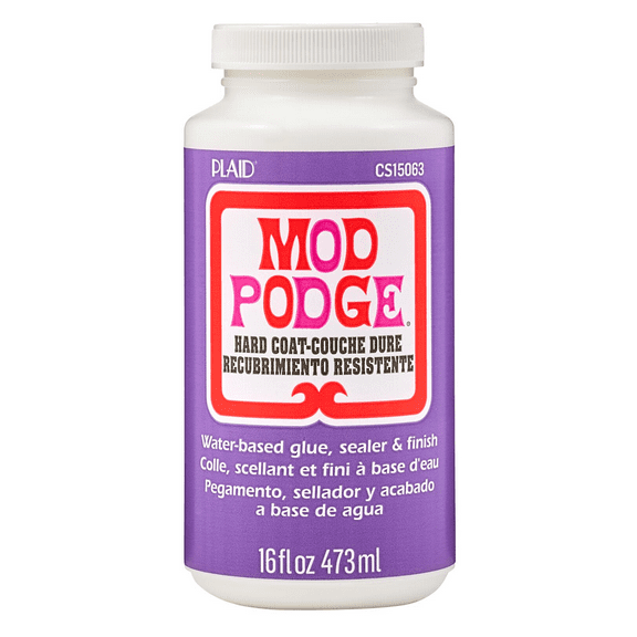 Mod Podge Hard Coat Waterbase Sealer, Glue and Finish, Clear, 16 oz.