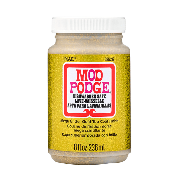 Mod Podge Mega Glitter: Gold, 8 ounces