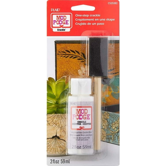 Mod Podge One-Step Crackle Effect Medium with Brush, 2 fl oz