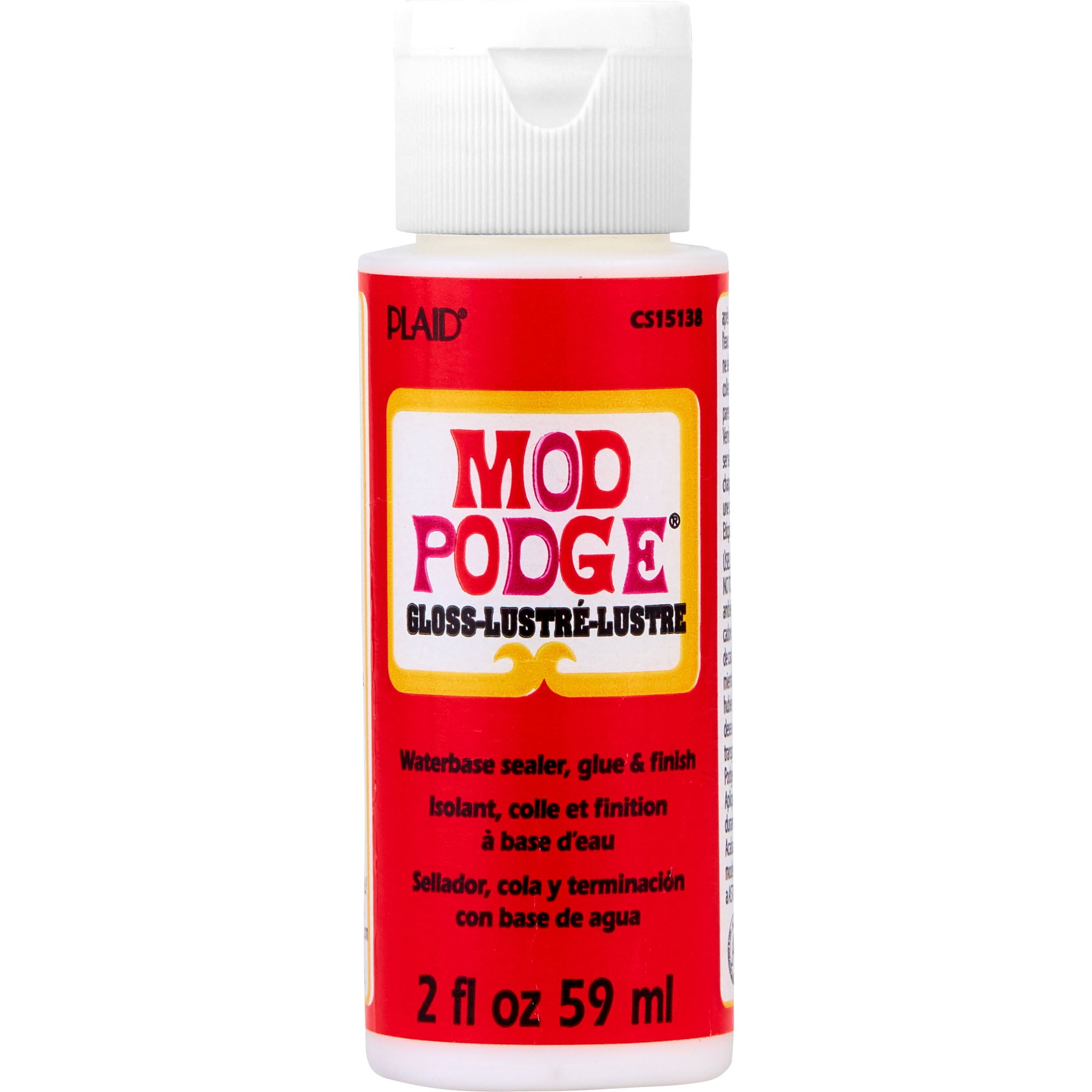 Mod Podge Dishwasher Safe Gloss Sealer, Glue and Finish, Clear, 8 fl oz 