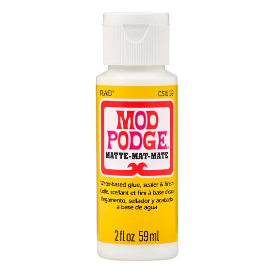 Mod Podge Sealer, Glue, and Finish, Matte Finish, Clear, 2 fl oz