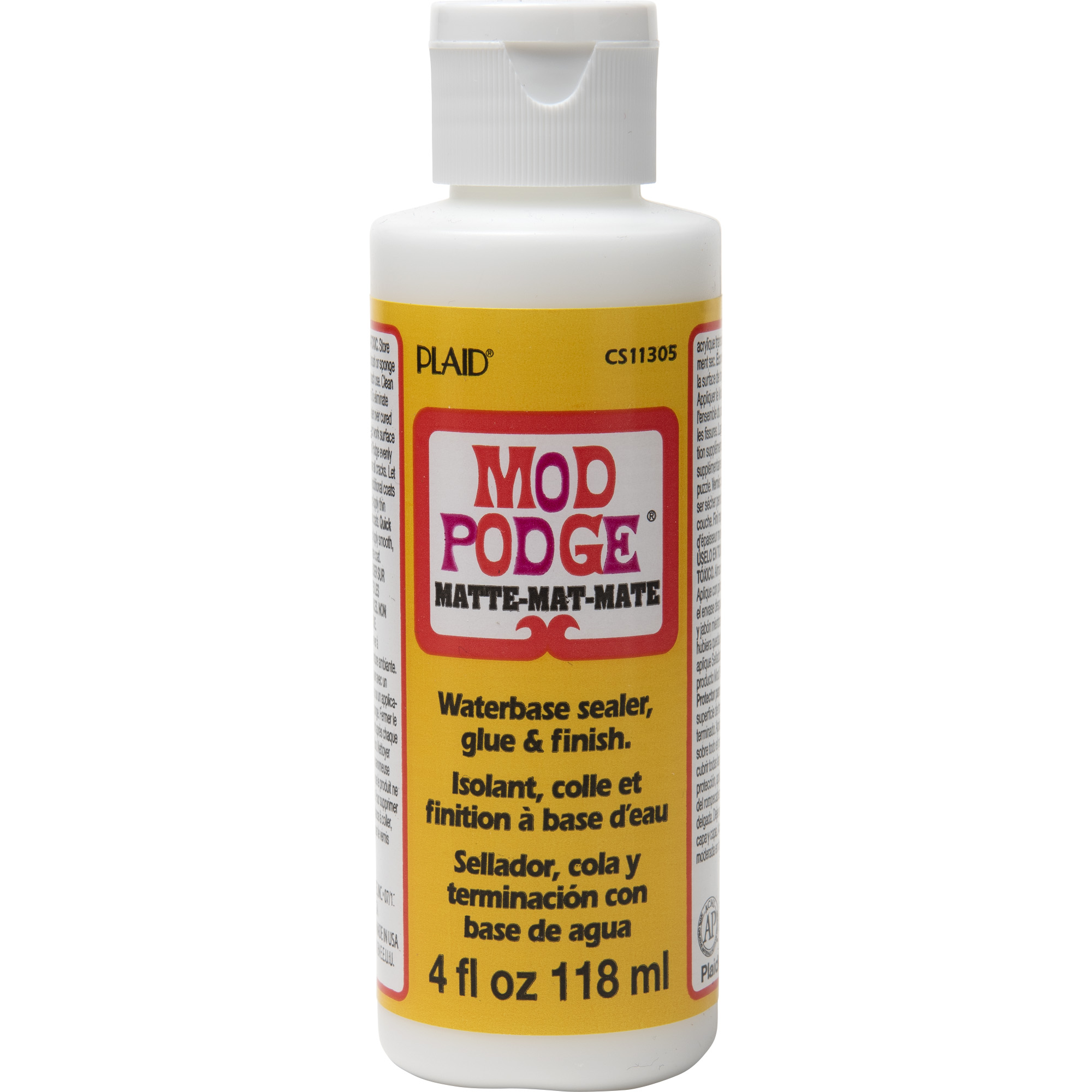 Mod Podge Sealer, Glue, and Finish, Matte Finish, Clear, 4 fl oz - image 1 of 9