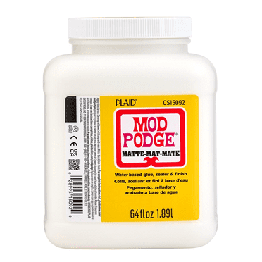 Mod Podge Sealer, Glue, and Finish, Matte Finish, Clear, 64 fl oz
