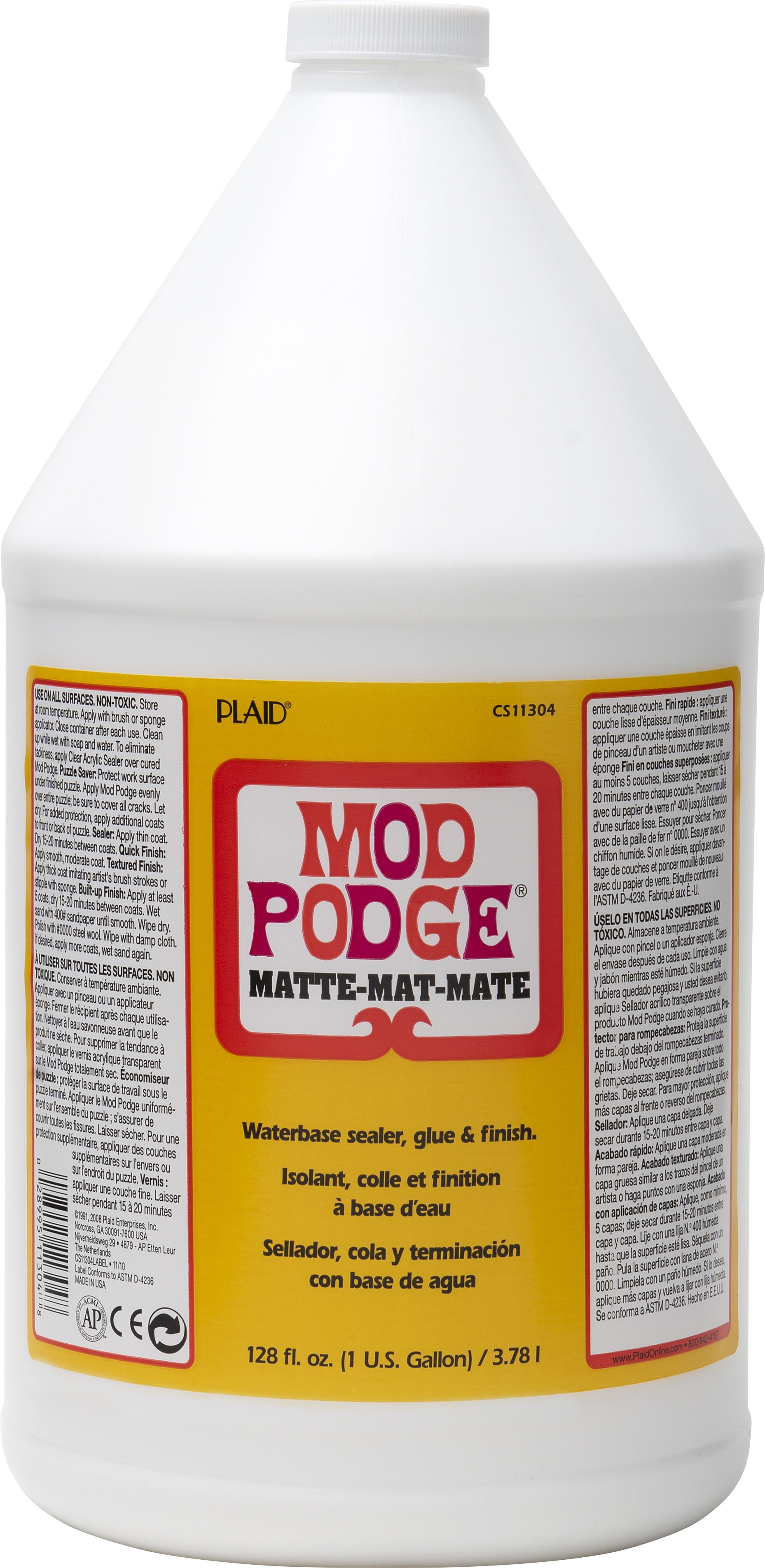 MOD PODGE Adhesive, Sealer & Matte Finish Water-Based 2 oz Bottle
