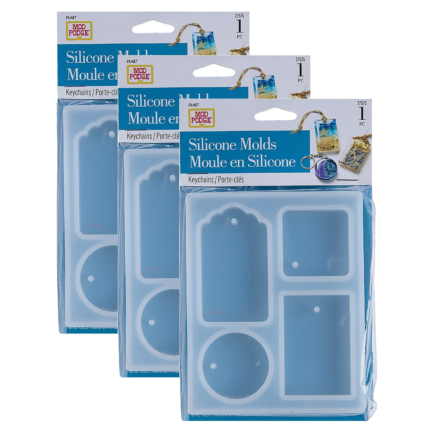 Mod Podge Silicone Resin Mold Tags 3/Pack (MOD27575-3)