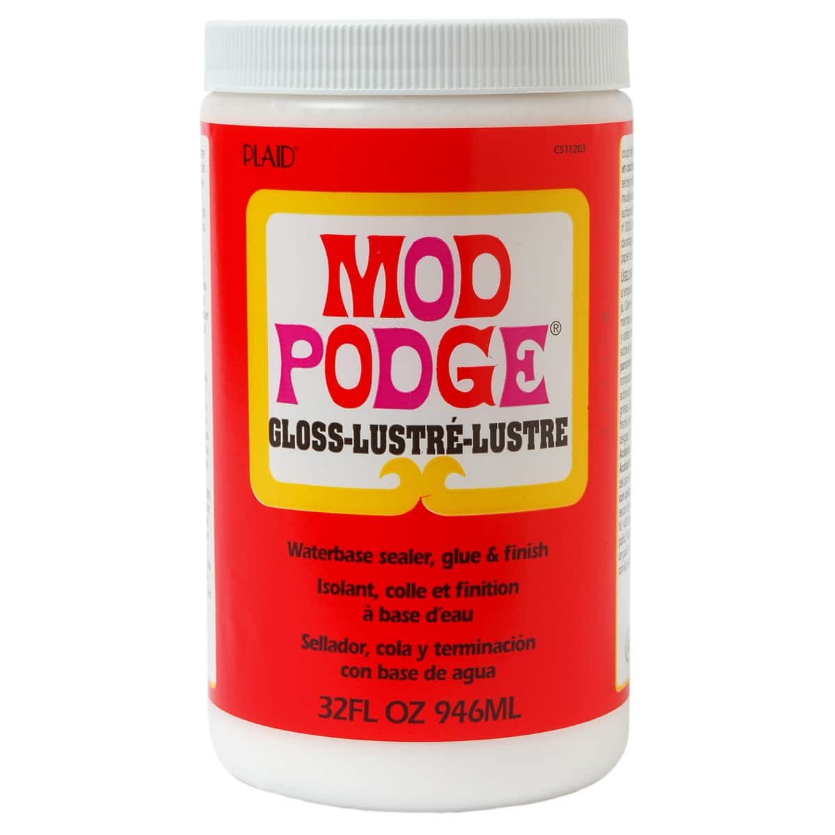 Mod Podge Dishwasher Safe Gloss Sealer, Glue and Finish, Clear, 8