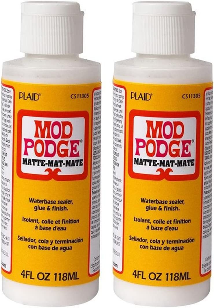 Mod Podge Waterbase Sealer, Glue and Finish 4-Ounce, CS11305 Matte Finish Pack of 2