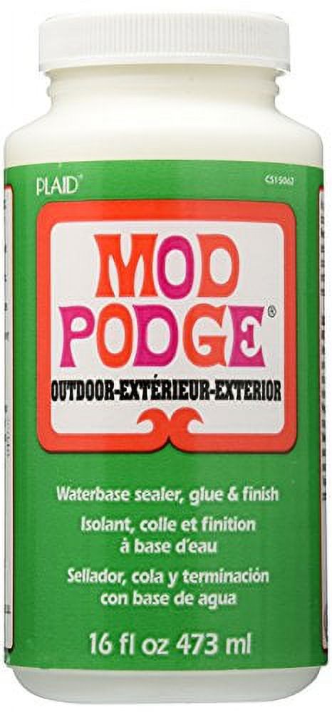 Mod Podge Waterbase Sealer Glue and Finish for use Outdoors 16oz CS15062 