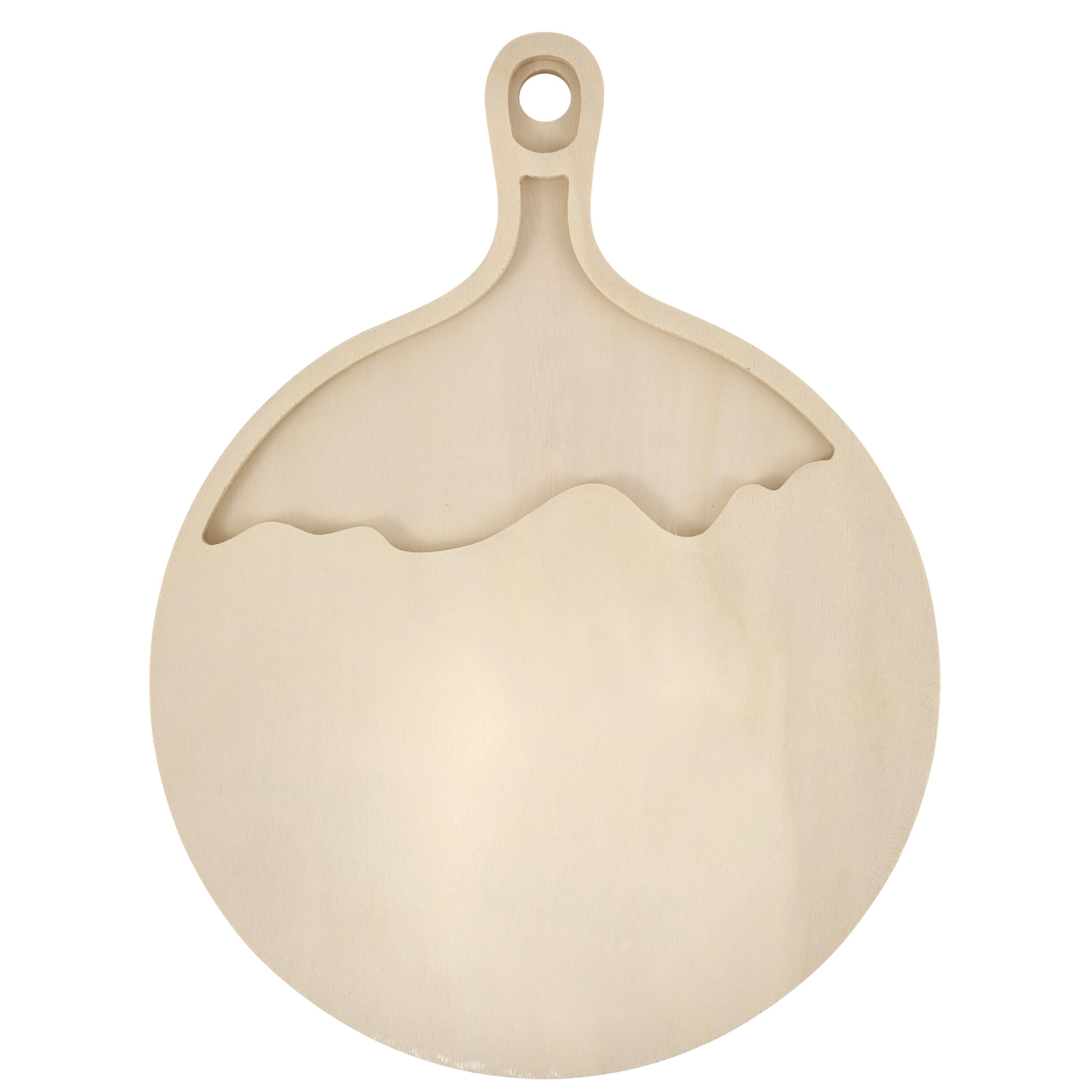 Mod Podge Wood Surfaces Circle Cutting Board for Resin Arts and Crafts Projects, 10" x 13.25"