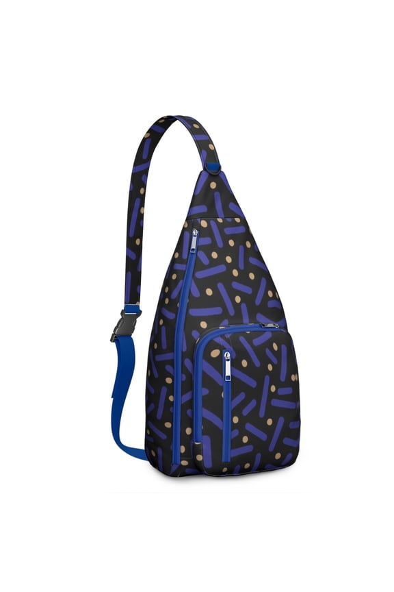 Mod Retro Crossbody - 60s-Inspired Op Art Pattern (Optical Illusion Design)