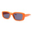 thumbnail image 1 of Mod Rounded Rectangular Stylish Minimal Retro Sunglasses Orange - Black, 1 of 4