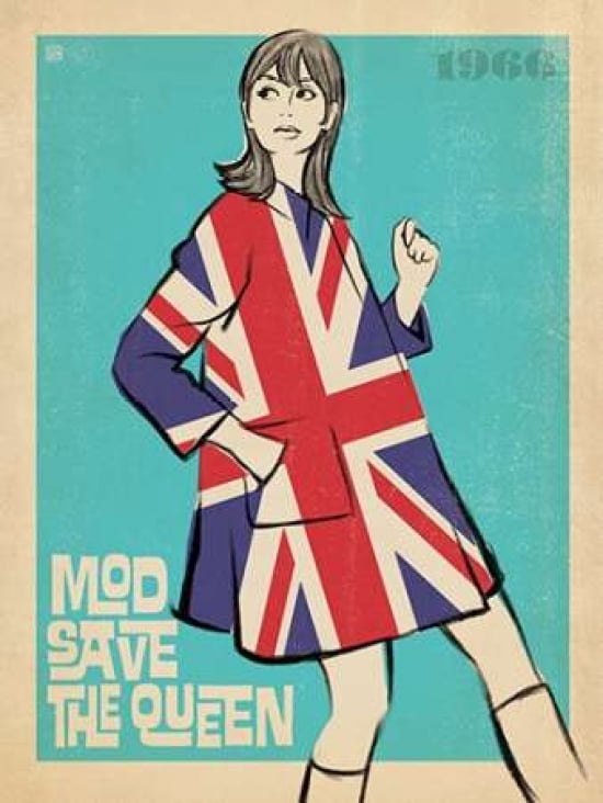 Mod Save the Queen Canvas Art - Anderson Design Group (18 x 24)