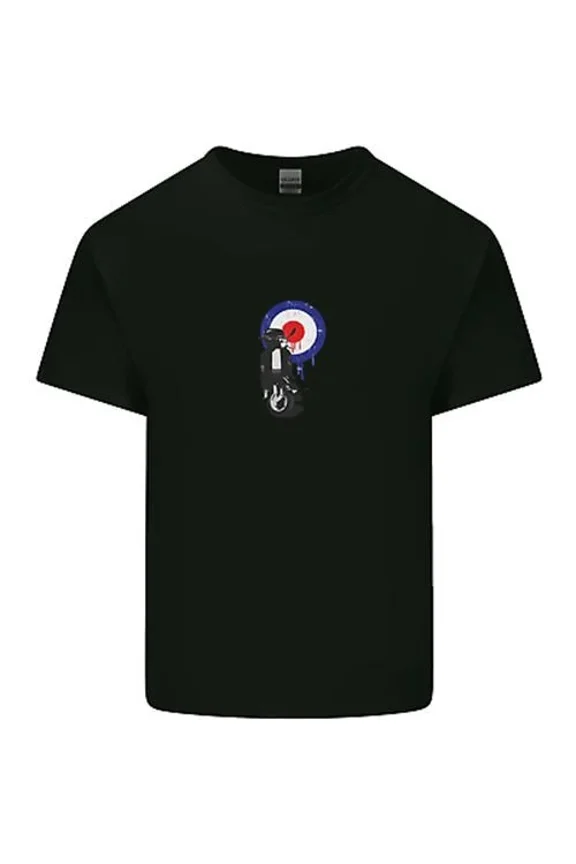 Mod Scooter Symbol Logo Motorbike Kids T-Shirt Boys Girls