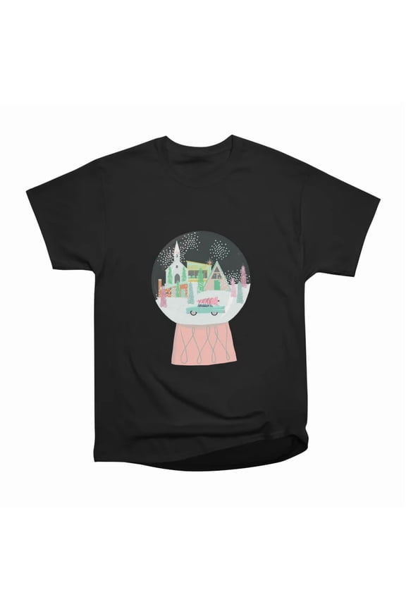Mod Snow Globe Scene T-Shirt Tee Gift For Him Merch For Her Apparel For Friend