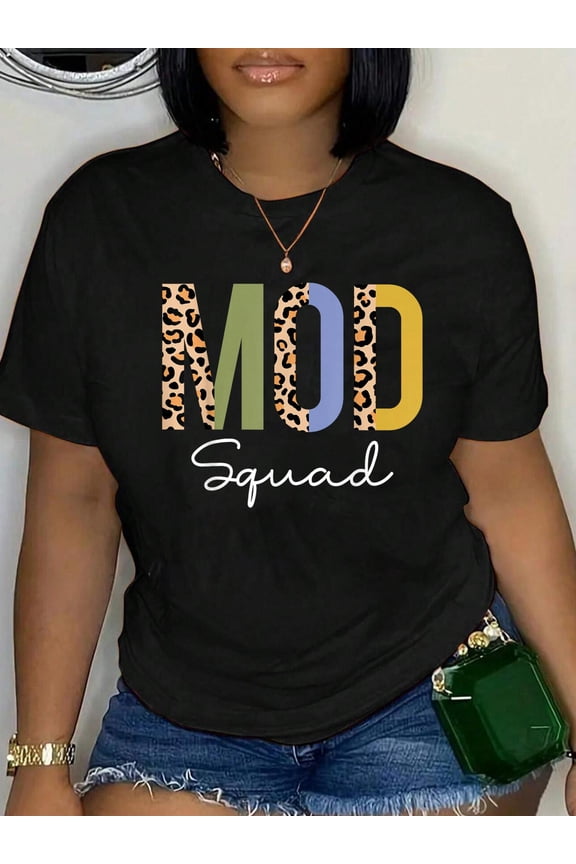 Mod Squad for Group Moderators, Forum Moderators Admin Relaxed Fit Classic Comfort Cotton T-Shirt Women's Men's Graphic Tee Crew Neck summer vacation Tops