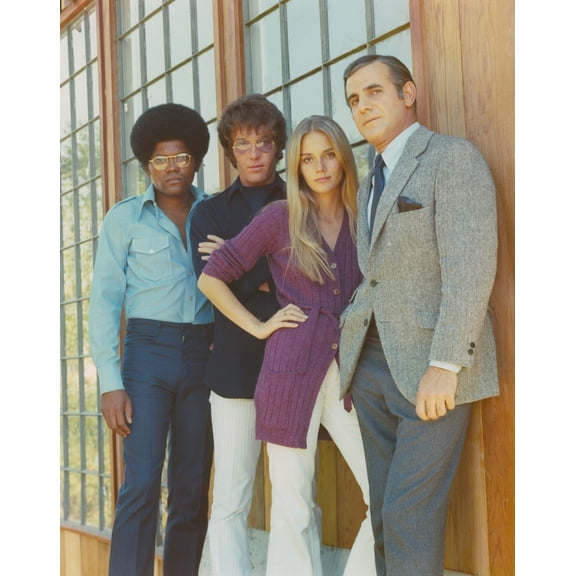 Mod Squad Posed in Group Picture Beside a Glass Window Photo Print (24 x 30)