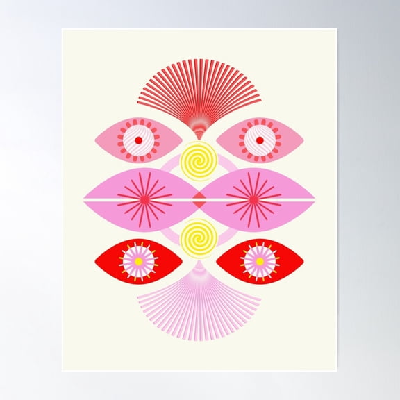 Mod Stair Poster Wall Art, Modern Wall Decor For Living Room Bedroom, 12x18 UNFRAMED