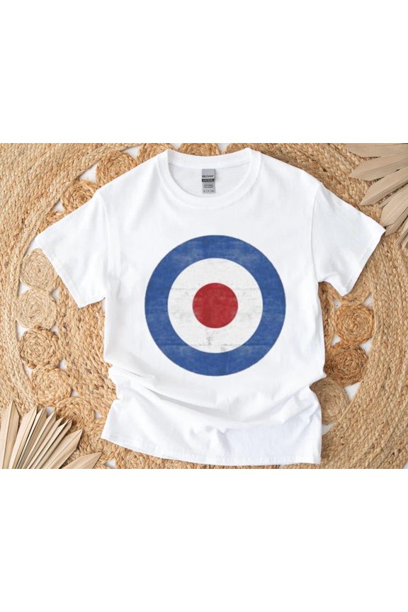 Mod Target T-Shirt , Hoodie , Sweatshirt Clean Graphic with Retro Vibes and Mod Culture Style, for men & women, up to size 5XL