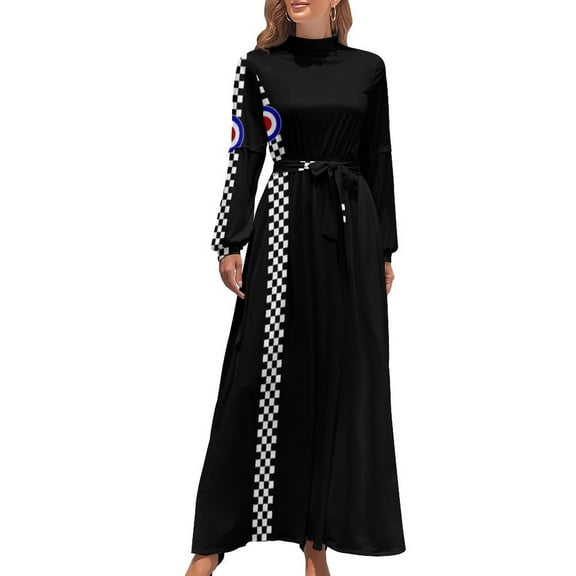 Mod Target and Checkers. Long Dress evening dress woman Long dress Evening gown