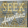 thumbnail image 1 of Mod Triangles Seek Adventure Gold by Michael Mullan, Canvas Wall Art, 1 of 1