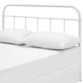 thumbnail image 1 of Mod Uptown Modern Farmhouse Metal Headboard, Full, White, 1 of 4
