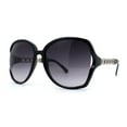 thumbnail image 1 of Mod Womens Exposed Lens Thick Chain Arm Butterfly Sunglasses Black Smoke, 1 of 4