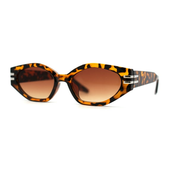 Mod Womens Squared Geometric Cat Eye Sunglasses Tortoise Brown