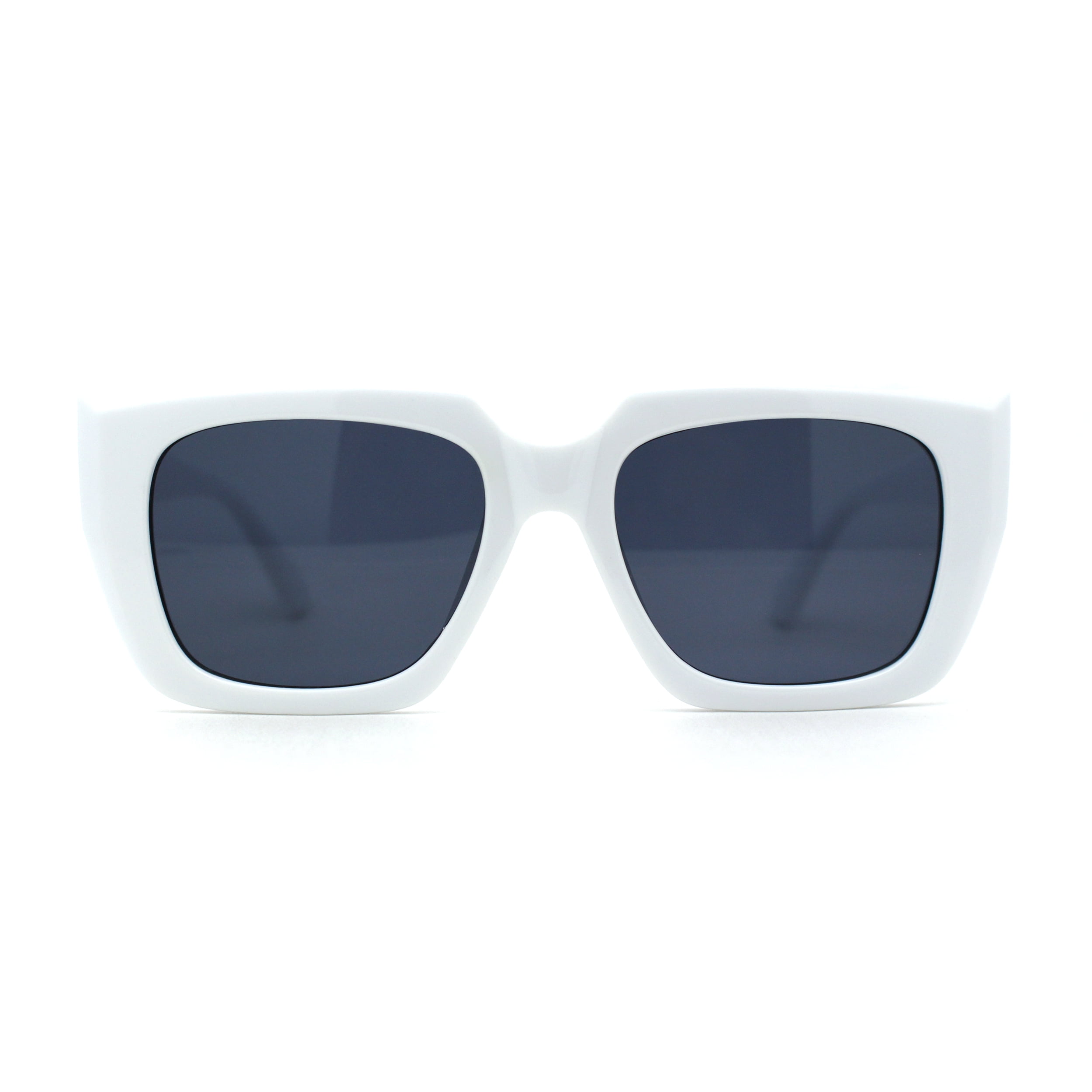 Mod Womens Thick Plastic Oversize Angular Cat Eye Sunglasses 