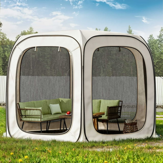 ModFusion 10" X 10" Person Instant Pop-Up Screen House Tent - Portable, Waterproof, Perfect for Luxe Camping