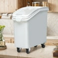 thumbnail image 1 of ModFusion 21-Gallon Food Storage Container with Wheels and Scoop, White, 1 of 10