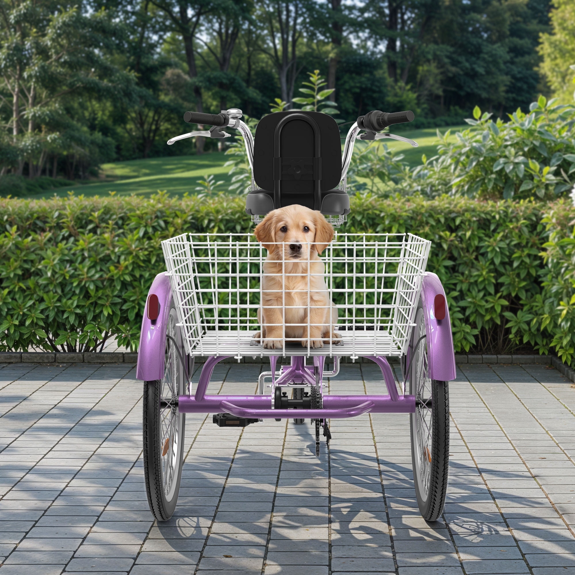 ModFusion 24" Adult 7-Speed Tricycle with Removable Basket