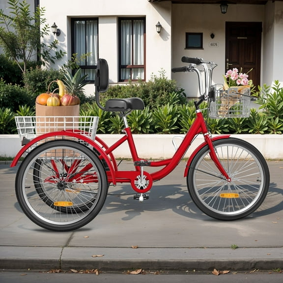 ModFusion 26" 1-Speed Adult Tricycle in Phantom Red